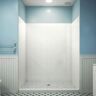 DreamLine QWALL-VS 48 in. W x 76 in. H x 41.5 in. D 4-Piece Glue-Up Acrylic Alcove Shower Backwalls in White