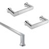 MOEN Genta LX 3-Piece Bath Hardware Set with 18 in. Towel Bar, Hand Towel Bar, and Toilet Paper Holder in Chrome