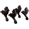 KOHLER Iron Works Historic Ball and Claw Feet in Iron Black (Set of 4)