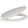 CENTOCO Elongated Closed Front with Cover Commercial Toilet Seat in White