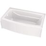 Delta Classic 500 Curve 60 in. x 32 in. Soaking Bathtub with Left Drain in High Gloss White