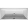 Duravit D-Code 70.88 in. Acrylic Rectangular Drop-in Bathtub in White