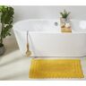 Better Trends Lilly Crochet Collection 21 in. x 34 in. Yellow 100% Cotton Rectangle Bath Rug