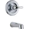 Delta Classic 1-Handle Tub Filler Faucet Trim Kit Only in Chrome (Valve Not Included)