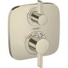 Hansgrohe Ecostat E 2-Handle Shower Trim Kit in Brushed Nickel Valve Not Included