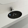 BOCCHI Parma 22 in. Undermount Fireclay Bathroom Sink in Matte Black with Overflow