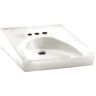 American Standard Wheelchair Users Wall-Mounted Bathroom Sink in White