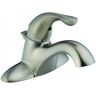 Delta Classic 4 in. Centerset Single-Handle Bathroom Faucet with Metal Drain Assembly in Stainless Steel