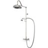 DreamLine Abbey 10 in. x 34 in. 1/2 in. Shower Faucet Set with Handshower in Brushed Nickel