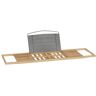 Lavish Home Bamboo Bath Caddy Tray with Extending Sides