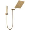 Delta Raincan 1-Spray Dual Wall Mount Fixed and Handheld Shower Head 1.75 GPM in Champagne Bronze