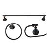 ARISTA Annchester Collection 3-Piece Bathroom Hardware Kit in Oil-Rubbed Bronze