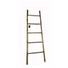 MGP 21 in. W x 72 in. H 5-Bar Ladder Hand-Crafted with Solid Bamboo