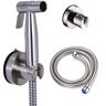 Tidoin Non- Electric Bidet Sprayer Bathroom Accessory Bidet Attachment with Hose in. Silver