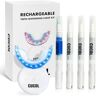 Aoibox Teeth Whitening Kit with Gel Pen Strips, 32X LED Light Mouth Tray with Hydrogen Carbamide Peroxide