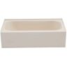 Bootz Industries Maui 60 in. x 30 in. Soaking Bathtub with Right Drain in Bone