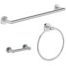 Symmons Identity 3-Piece Bath Hardware Set with Toilet Paper Holder, Towel Bar/Rack, Hand Towel Holder in Chrome