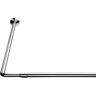 Croydex 78-3/4 in. L Shaped Telescopic Rod in Silver