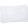 Laura Ashley Butter Chenille 20 in. x 34 in. and 17 in. x 24 in. 2-Piece Bath Mat Set in White