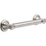 Delta Traditional 12 in. x 1-1/4 in. Concealed Screw ADA-Compliant Decorative Grab Bar in Stainless