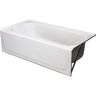 Bootz Industries Aloha 60 in. x 30 in. Soaking Bathtub with Right Drain in White