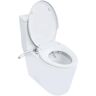 Casta Diva Elongated Bidet Toilet Combo Dual Flush 0.9/1.28 GPF in White with Non-Electric Bidet Seat