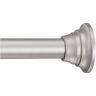 MOEN 72 in. Adjustable Straight Decorative Tension Shower Rod in Brushed Nickel