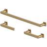 Glacier Bay Erbon 3-Piece Bath Hardware Set with 24 in. Towel Bar, Towel Ring and TP Holder in Matte Gold