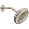 MOEN Quattro 4-Spray Patterns with 1.5 GPM 6.5 in. Single Wall Mount Fixed Shower Head in Brushed Nickel