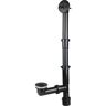 Streamline Trip Lever 1-1/2 in. Bath Waste and Overflow Drain in Matte Black