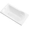 Universal Tubs Zircon 5 ft. Acrylic Reversible Drain Rectangular Drop-in Non-Whirlpool Bathtub in White