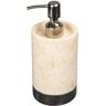 Creative Labs Inverary Banded Natural Marble Liquid Soap Dispenser in 2-Tone Color