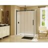 MAAX Halo 60 in. x 31-7/8 in. Frameless Corner Sliding Shower Enclosure in Dark Bronze