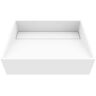 VIGO Starr Modern White Matte Stone 17 in. L x 13 in. W x 5 in. H Rectangular Vessel Bathroom Sink