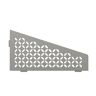 Schluter Shelf-E Stone Grey Coated Aluminum Floral Quadrilateral Corner Shelf