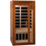 DYNAMIC SAUNAS Barcelona 1 to 2-Person Hemlock Wood Low EMF FAR Infrared Sauna For Home