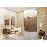 Glass Warehouse Equinox 56 in. - 60 in. W x 78 in. H Frameless Sliding Bathtub Door in Chrome with Tinted Glass