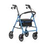 Steel Rollator with 4 Wheels (8 in.) in Light Blue