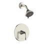 Fontaine by Italia Arts et Metiers Single Handle 3-Spray Round Shower Faucet with Rough-In Valve in Brushed Nickel