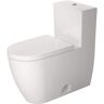 Duravit ME by Starck 1-piece 1.28 GPF Single Flush Elongated Toilet in White Seat Included