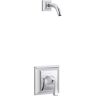 KOHLER Memoirs Deco Lever 1-Handle Wall Mount Shower Trim Kit without Showerhead in Polished Chrome (Valve Not Included)