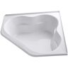 KOHLER Tercet 60 in. x 60 in. Neo Angle Soaking Bathtub with Center Drain in White, Integral Flange