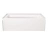 Delta Classic 500 60 in. x 32 in. Soaking Bathtub with Left Drain in High Gloss White
