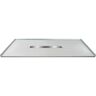 Transolid Zero Threshold 63 in. L x 35.5 in. W Customizable Threshold Alcove Shower Pan Base with Center Drain in Grey