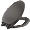 KOHLER French Curve Elongated Closed Front Toilet Seat in Thunder Grey