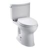 TOTO Drake II 2-Piece 1.28 GPF Single Flush Elongated ADA Comfort Height Toilet in Cotton White, SoftClose Seat Included