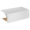 American Standard Town Square S 60 in. x 30 in. Soaking Bathtub with Right Hand Drain in White
