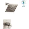 Delta Zura TempAssure 1-Handle Shower Faucet Trim Kit with H2Okinetic Spray in Stainless (Valve Not Included)