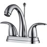 Ultra Faucets Vantage 4 in. Centerset 2-Handle Bathroom Faucet with Drain Assembly, 1.2 GPM, Rust Resist in Polished Chrome