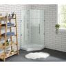 Swiss Madison Voltaire 36 in. x 36 in. Acrylic White, Single-Threshold, Center Drain, Neo-angle Shower Base